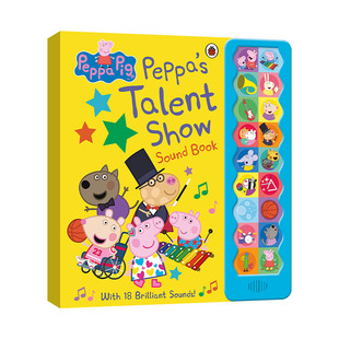 正版原版 Peppa Pig: Peppa's Talent Show 小猪佩奇的才艺秀 发声书 精装 英文原版