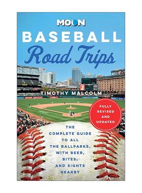 英文原版 Moon Baseball Road Trips 棒球公路旅行 Moon旅行指南 英文版 进口英语原版书籍