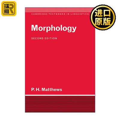 英文原版 Morphology 形态学 剑桥语言学文本系列 英文版 进口英语原版书籍