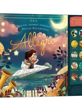 Allegro 古典乐之旅 发声书 儿童音乐启蒙 德彪西 德沃夏克 精装 英文原版儿童绘本