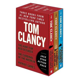 英文原版 Tom Clancy's Jack Ryan Boxed Set 汤姆·克兰西经典三册盒装套装 猎杀红十月号 爱国者游戏 英文版 进口英语原版书籍