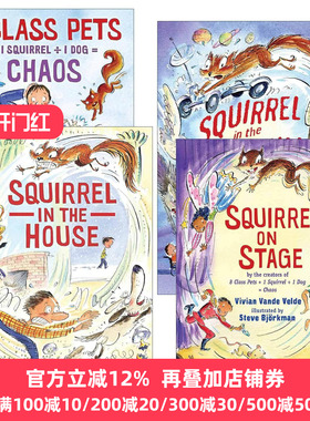 英文原版 Twitch the Squirrel 松鼠特维奇系列1-4册 爱伦坡奖得主Vivian Vande Velde 英文版 进口英语原版书籍