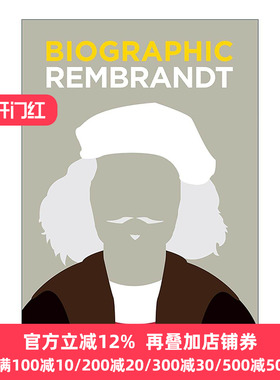 英文原版 Biographic Rembrandt 伦勃朗 荷兰画家 信息图表式精装名人传记 英文版 进口英语原版书籍