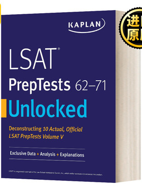 Lsat Preptests 6271 UnlockedLSAT考试备考 6271 英文原版
