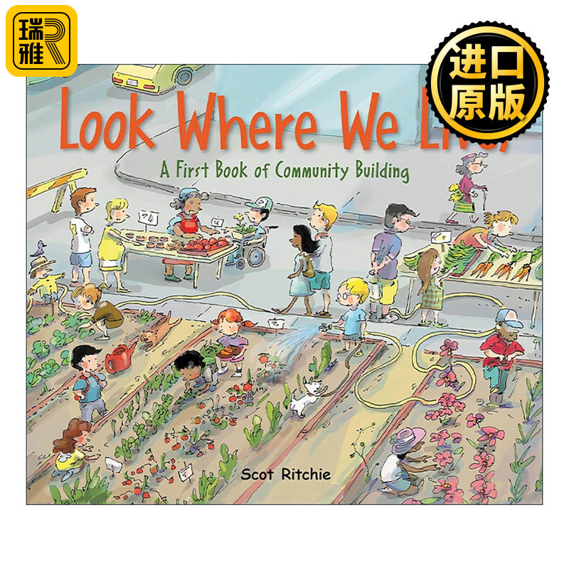 英文原版 Look Where We Live 看看我们住的地方 精装 有关社区建设的基础知识 英文版 进口英语原版书籍