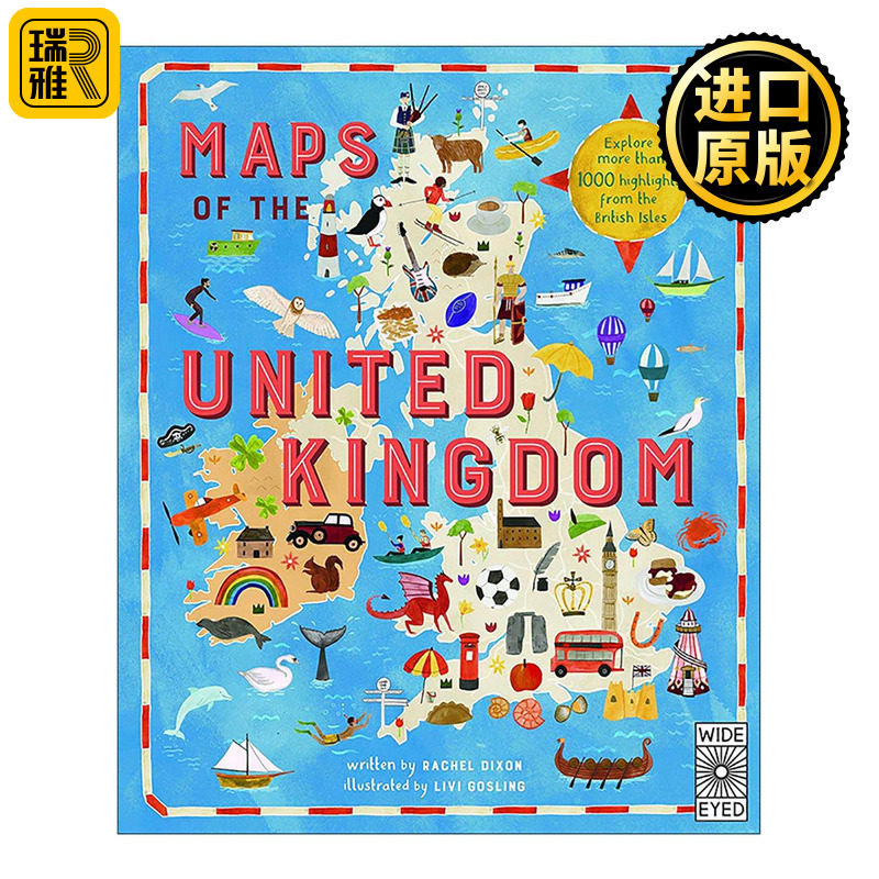英文原版 Maps of the United Kingdom 英国地图 地理历史文化科普百科读物 英文版 进口英语原版书籍