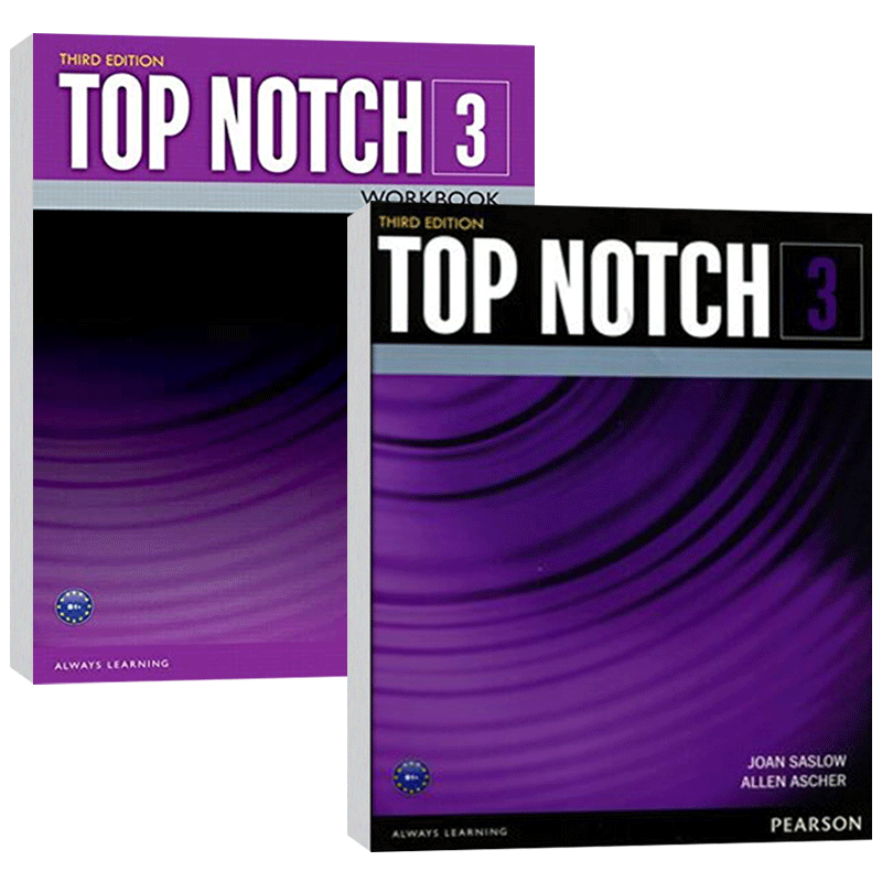 培生英文原版进口欧美主流教材 Top Notch 3E 学生用书 练习册 3级别 高中大学成人经典教材 英语交际课程 托福留学 衔接Summit