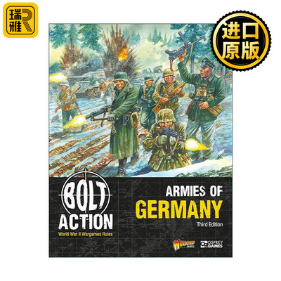 英文原版 Bolt Action Armies of Germany Third Edition 桌面战争兵棋 德国军队 第三版 英文版 进口英语原版书籍
