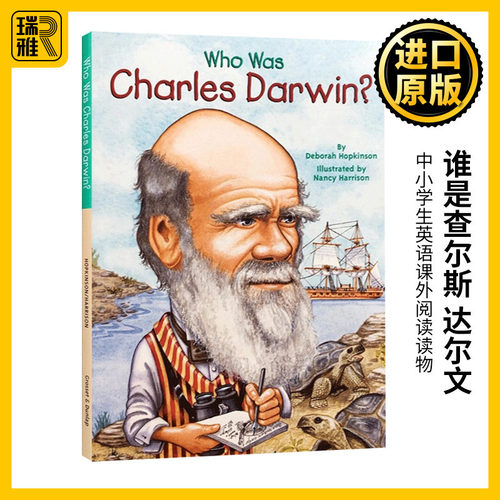 谁是查尔斯达尔文 英文原版 Who Was Charles Darwin 人物传记 进口原版英语书籍WhoWas/WhatWas/WhereIs/whois/WhatIs系列