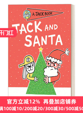 A Jack Book 07: Jack and Santa 兔子杰克之书系列7：杰克与圣诞老人 4-8岁儿童精装章节桥梁书故事绘本 幽默笑话 Mac Barnett