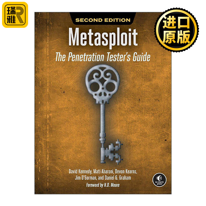 英文原版 Metasploit 渗透测试指南 第二版 网络与系统安全 漏洞分析 David Kennedy 英文版 进口英语原版书籍