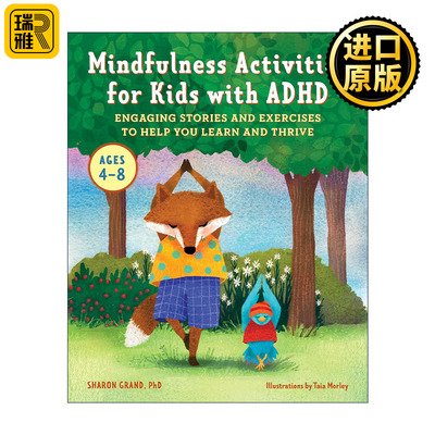 英文原版 Mindfulness Activities for Kids with ADHD 多动症儿童的正念活动 练习专注力故事绘本 英文版 进口英语原版书籍