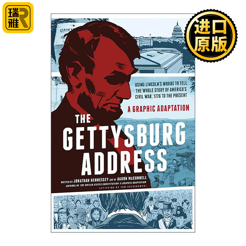 英文原版 The Gettysburg Address 葛底斯堡演说 图文版 英文版 进口英语原版书籍