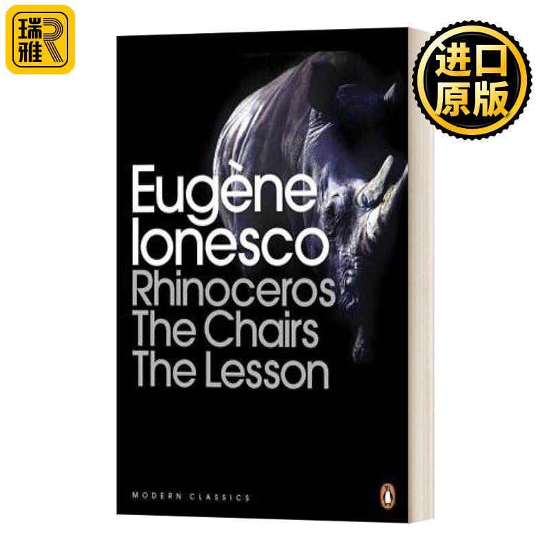 Rhinoceros The Chairs The Lesson middot 进口英语原版书籍