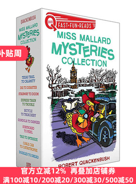 Miss Mallard Mysteries Collection 鸭侦探马拉德小姐探案集10册盒装  英文原版