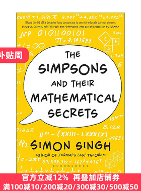 英文原版 The Simpsons and Their Mathematical Secrets 数学大爆炸 辛普森一家数学魔法大揭秘 西蒙·辛格 进口英语原版书籍