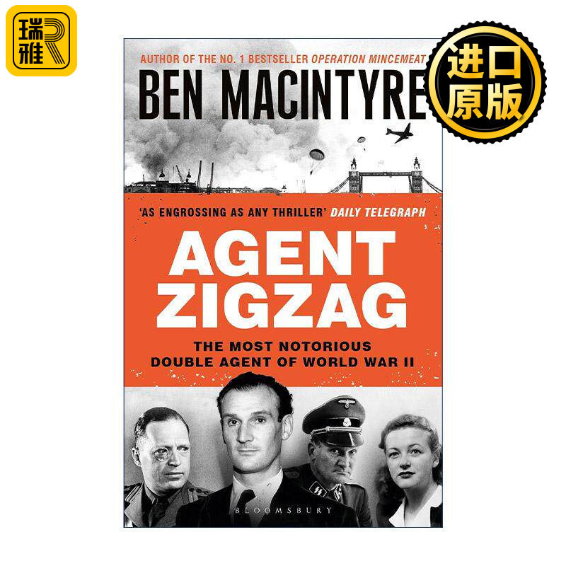 英文原版 Agent Zigzag 代号锯齿 二战王牌双面间谍查普曼传奇 本·麦金泰尔 英文版 进口英语原版书籍