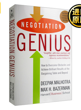 Negotiation Genius  英文原版 英文版