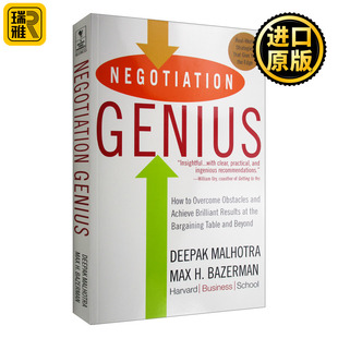 英文版 英文原版 Genius Negotiation