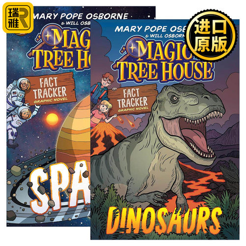 英文原版 Magic Tree House Fact Tracker Graphic Novel 神奇树屋事实追踪漫画系列2册 英文版 进口英语原版书籍
