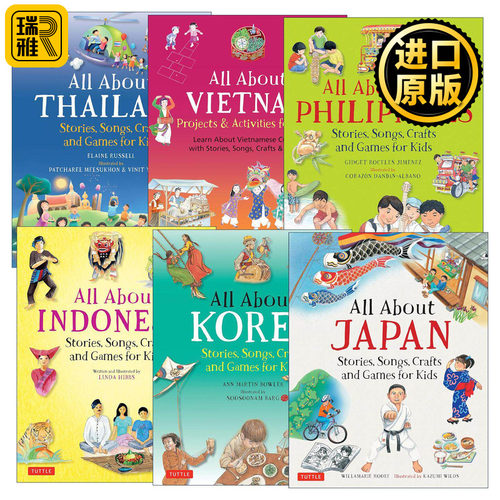 英文原版 All About...countries 国家概览系列6册 儿童精装科普百科 英文版 进口英语原版书籍