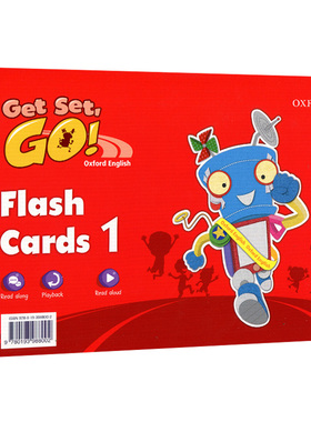 Get Set Go Flash Cards K1 牛津幼儿英语配套教辅闪卡1级别 英文原版教材 全英文版 Dr Richard KS Wong 进口原版教辅书籍