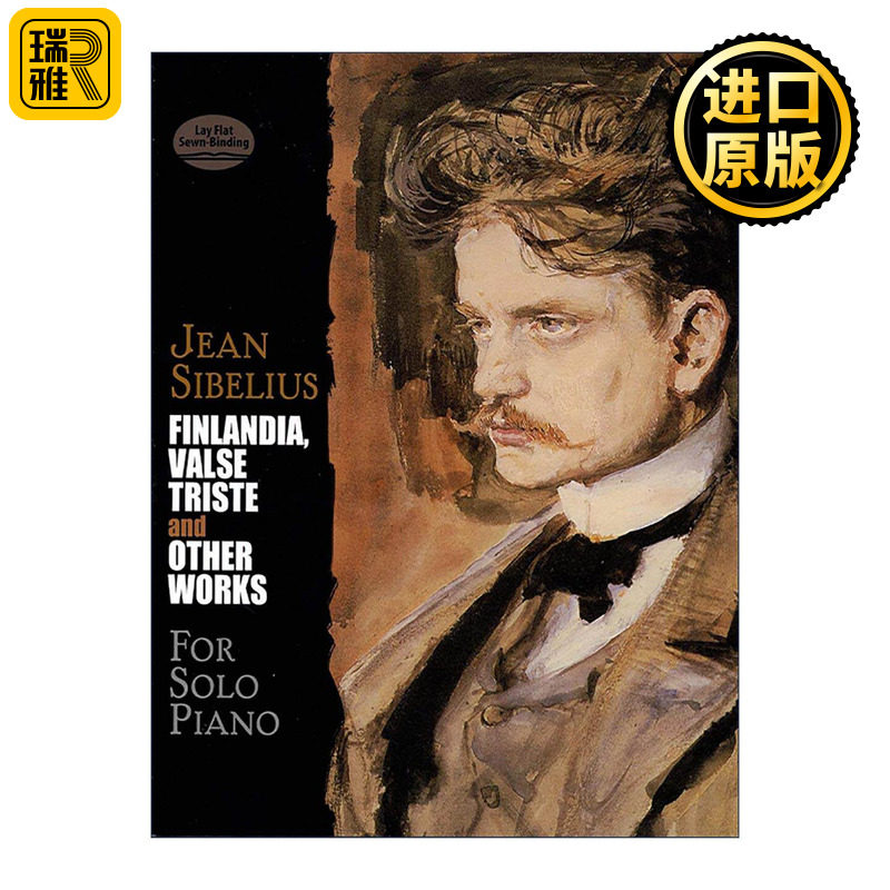 英文原版 Finlandia Valse Triste and Other Works for Solo Piano 芬兰颂 忧伤圆舞曲 及其他钢琴独奏曲谱 让·西贝柳斯 英文版