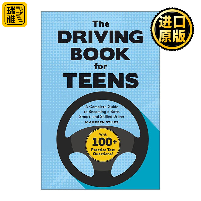 英文原版 The Driving Book for Teens 青少年驾驶学习指南 成为安全 聪明和熟练的司机 备考练习 Maureen Stiles进口英语原版书籍