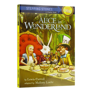 爱丽丝梦游仙境 英文原版 Alice in Wonderland Stepping Stones Books Classic 兰登经典文学名著小说  全英文版进口英语书籍