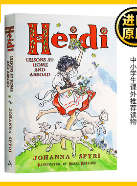 英文原版小说 海蒂 Heidi Lessons at Home and Abroad  阿尔卑斯山的少女 小海蒂和爷爷 Johanna Spyri 进口英语原版书籍