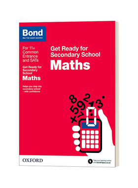 英文原版 Bond 11+ Maths Get Ready for Secondary School 英国中学预备练习 数学 英文版  Andrew Baines 进口英语原版书籍