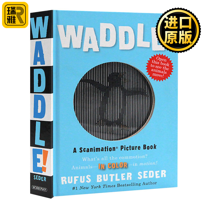 Waddle: A Scanimation Picture Book儿童绘本