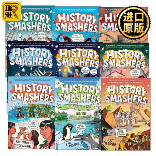 英文原版 History Smashers 历史粉碎机系列9册 儿童科普百科 Kate Messner 英文版 进口英语原版书籍