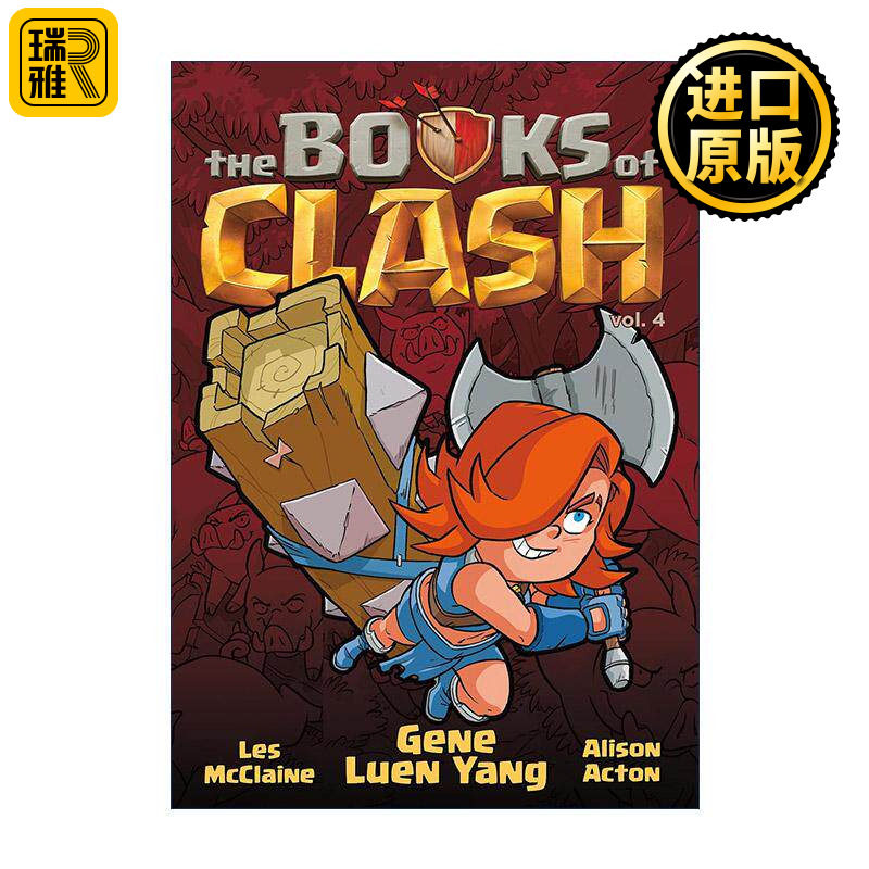英文原版 The Books of Clash Volume 4 冲突之书4 青少年图像小说 部落冲突与皇室战争角色 英文版 进口英语原版书籍