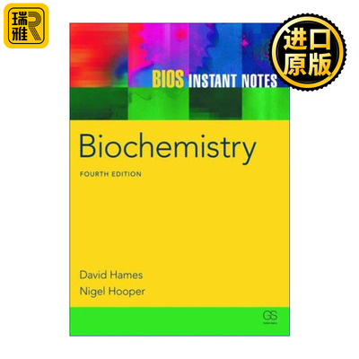 正版 BIOS Instant Notes in Biochemistry 精要速览系列  生物化学 第4版 英文原版 进口英语书籍