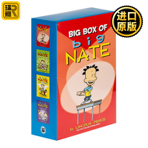 大内特1-4盒装 英文原版 Big Box of Big Nate Big Nate Box Set Volume 1-4  英文版 Lincoln Peirce 进口英语书籍