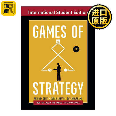 英文原版 Games of Strategy 策略博弈 第六版新版 普林斯顿大学经济学教授阿维纳什·迪克西特 英文版 进口英语原版书籍