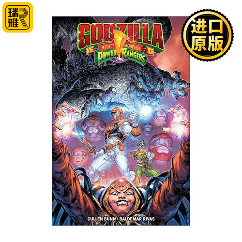 英文原版 Godzilla Vs. The Mighty Morphin Power Rangers II 哥斯拉大战美版恐龙战队2 超凡战队 IDW漫画 进口英语原版书籍