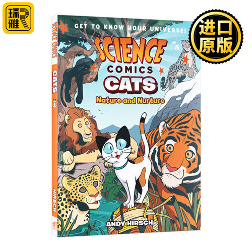 科学漫画系列 猫 英文原版 Science Comics Cats 儿童绘本图画故事书 全英文版 Andy Hirsch 进口原版英语书籍