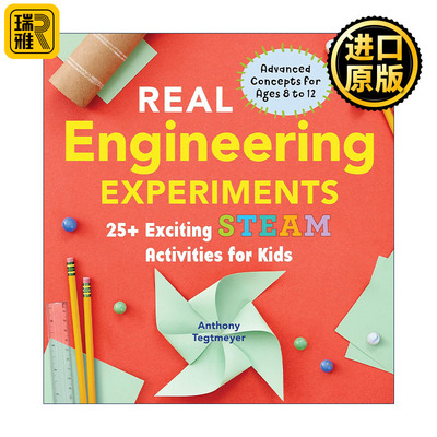 英文原版 Real Engineering Experiments Real Science 真正的工程实验 STEAM教育 儿童科普百科活动书 英文版 进口英语原版书籍