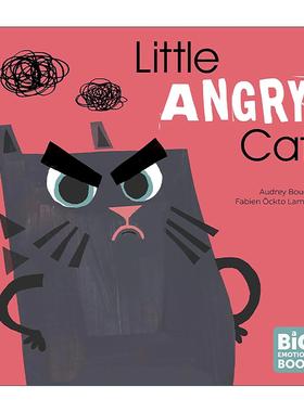英文原版 Little Angry Cat 生气的小猫 精装图画书 情绪大书 英文版 进口英语原版书籍