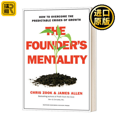 公司创始人心理 如何克服成长的危机预测 英文原版 The Founder's Mentality 创始人精神 英文版 Chris Zook 进口英语原版书籍