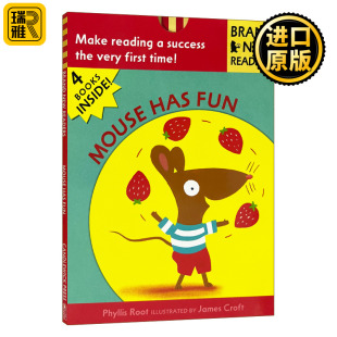 Fun Brand 儿童绘本 Mouse Readers分级阅读 老鼠玩得很开心：4个小故事合集 Has Readers 英文原版 New