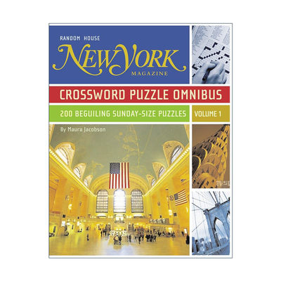 英文原版 New York Magazine Crossword Puzzle Omnibus Volume 1 纽约杂志填字游戏精选集 卷一 Maura Jacobson 进口英语原版书籍