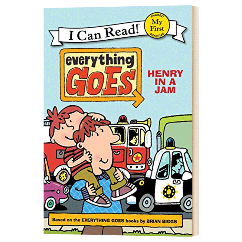一切顺利 亨利堵车啦 英文原版 Everything Goes: Henry in a Jam My First I Can Read 交通工具系列 全英文版进口原版英语书籍