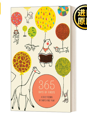 英文原版 365 Days of Firsts a Daily Record of Baby's First Year 365天的第一次 宝宝第一年的每日记录 英文版 进口英语书籍