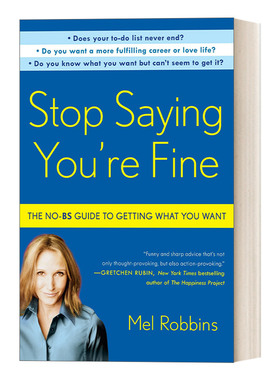 英文原版 Stop Saying You're Fine Mel Robbins