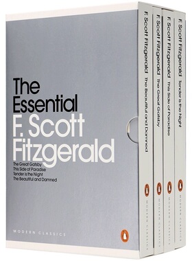 The Essential Fitzgerald Boxed Set 菲茨杰拉德4本装  英文版原版 英文原版进口了不起的盖茨比 夜色温柔 人间天堂 美丽与毁灭