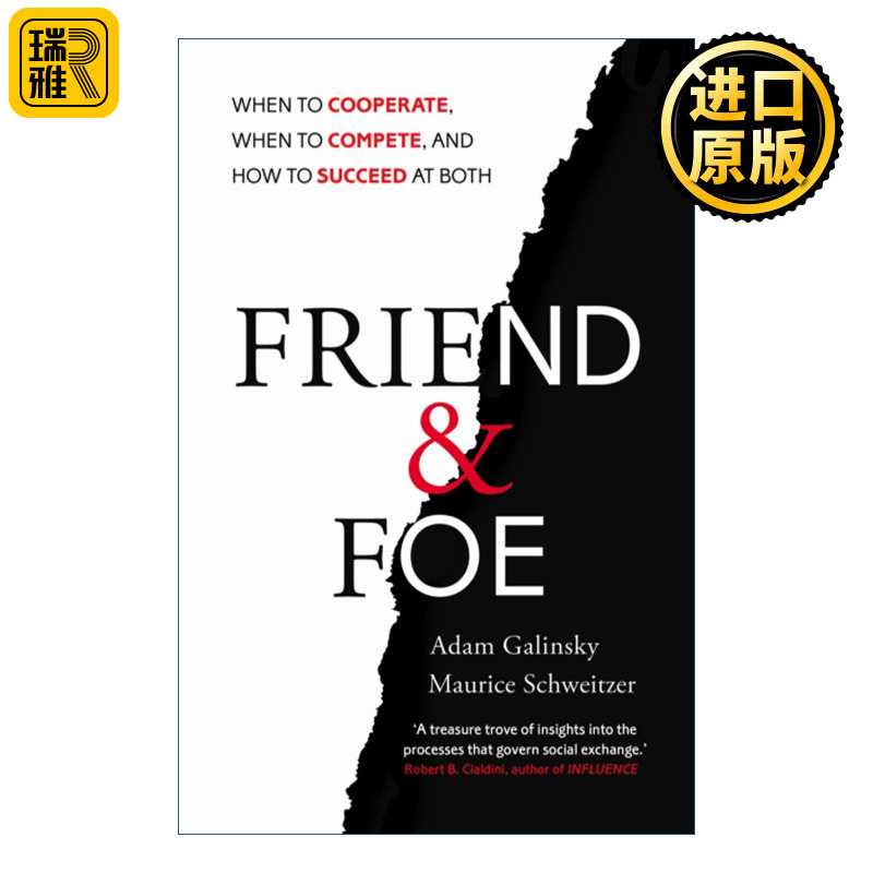 Friend and Foe 怪诞关系学 亚当•加林斯基 英文原版 书籍/杂志/报纸 社会科学类原版书 原图主图