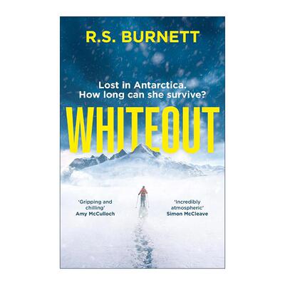 英文原版 Whiteout 寒雪天地 R.S Burnett南极探险极地生存小说 英文版 进口英语原版书籍